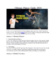 Ultimate Fitness Guide 2024