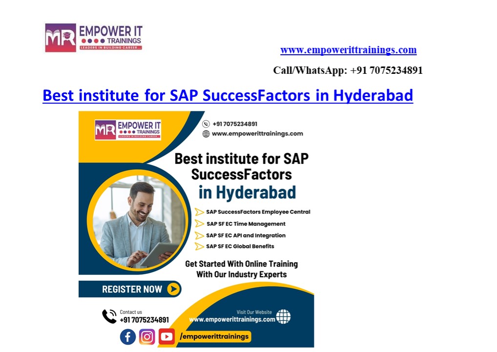 Best institute for SAP SuccessFactors in Hyderabad