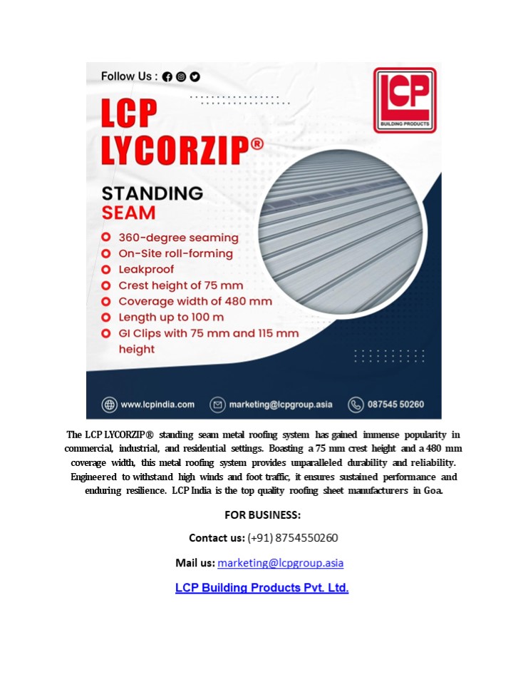 Roofing sheet manufacturers in Goa