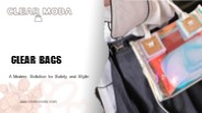Best Small Clear Tote Bags | Clear Moda