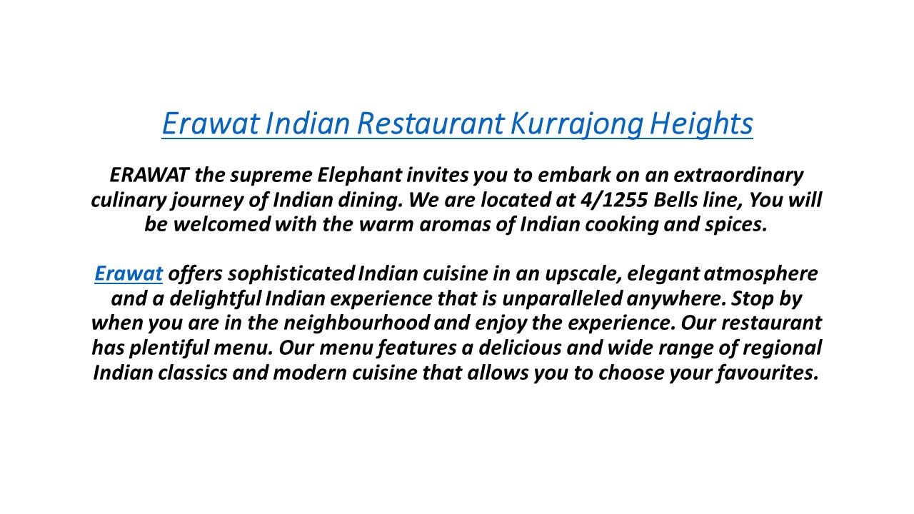 Erawat Indian Restaurant