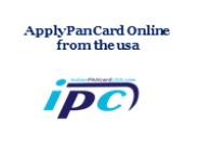 Apply pan card online from the usa