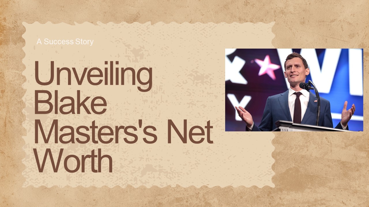 Unveiling Blake Masters's Net Worth: A Success Story