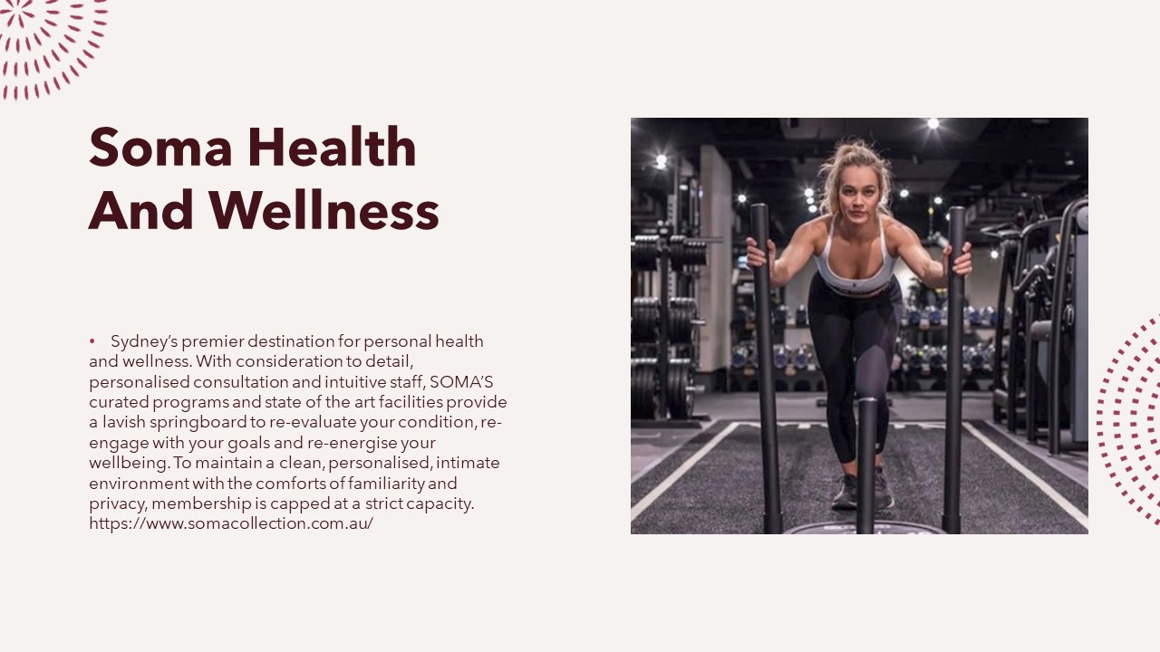 Soma Health And Wellness Personal Trainer Sydney