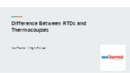 Difference Between RTDs and Thermocouples