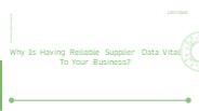 Best Supplier Diversity Data Analytic Solutions in the USA