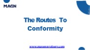 The Routes To Conformity - Navigating EU Regulation