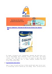 Ensure Complete, Balanced Nutrition Drink For Adults 1kg