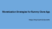 Monetization Strategies for Rummy Clone App