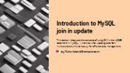 An Ultimate Guides to MYSQL Join in Update 2024
