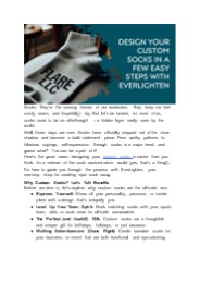 Design Your Custom Socks in a Few Easy Steps with EverLighten
