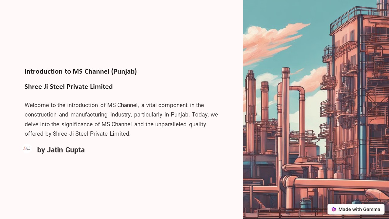 Introduction of Mild Steel Channel (Punjab)