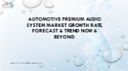 Automotive Premium Audio System Market