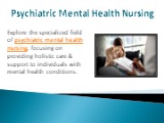 Psychiatric Mental Health Nursing