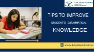 Tips to Improve Students’ Grammatical Knowledge