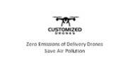 Zero Emissions of Delivery Drones save Air Pollution
