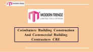 Coimbatore Building Construction | Commercial Building Contractors CBE