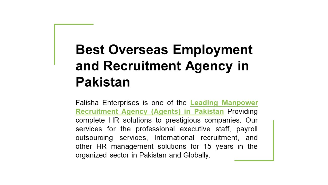 best recruitment agencies in pakistan