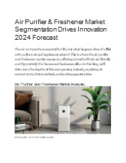 Insights into the Air Purifier Market