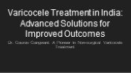 Varicocele treatment in India