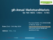 MarketsandMarkets 9th High Potent Medicines Conference