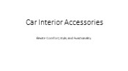 Car Interior Accessories