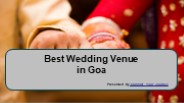Destination Wedding Venue in Goa