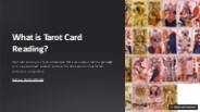 What is Tarot Card Reading