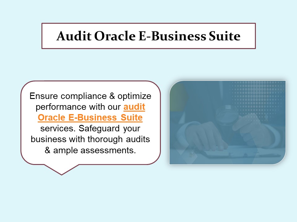 Audit Oracle E-Business Suite
