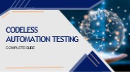 Codeless automation testing guide