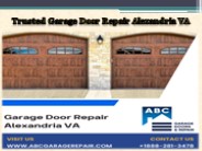 Trusted Garage Door Repair Alexandria VA
