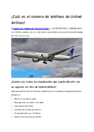 Numero de telefono de United Airlines