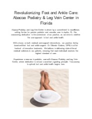 Abacoa Podiatry & Leg Vein Center