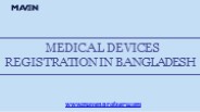 Medical Devices Registration in Bangladesh
