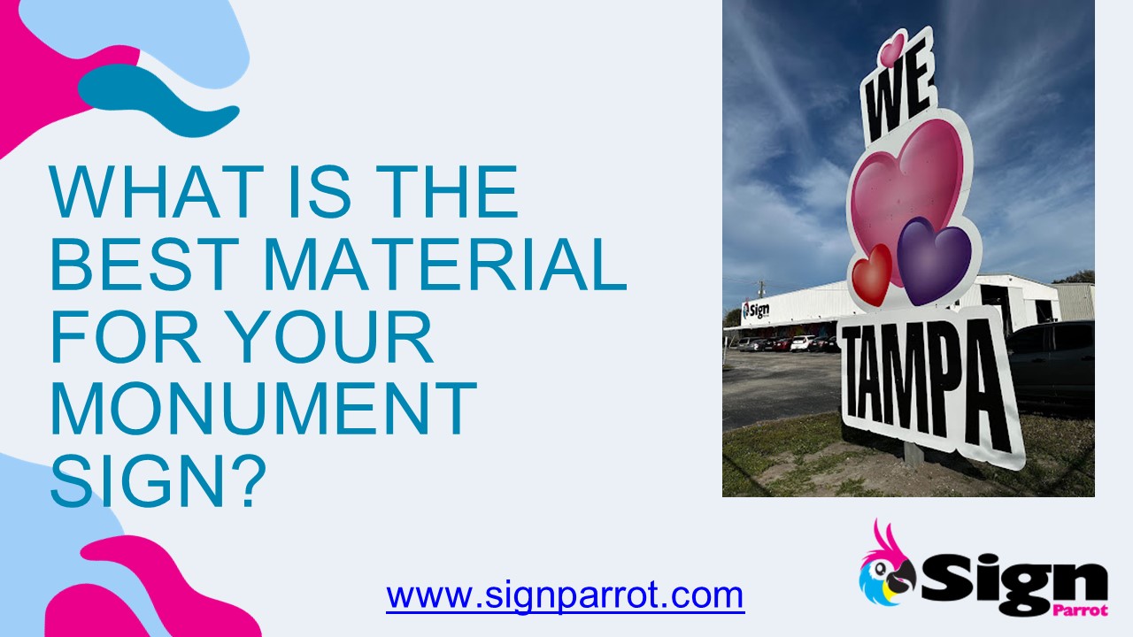 Unlocking the Power of Foam Monument Signs: Sign Parrot