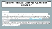 LASIK Surgery in Delhi
