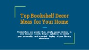 Upgrade Your Space with a Bookshelf