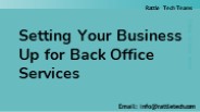 Setting Your Business Up for Back Office Services