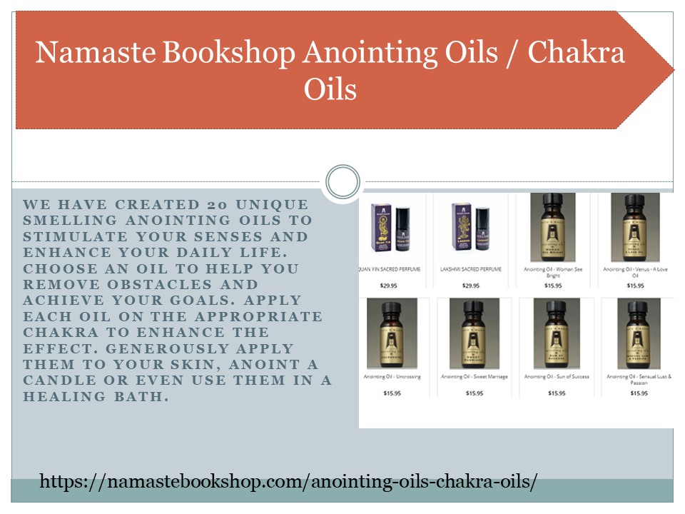 Namaste Bookshop Anointing Oils / Chakra Oils