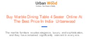 Affordable 4 Seater Marble Dining Table Prices