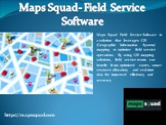 Maps Squad- Drivers Mangement Tool- Residential Properties Area Management