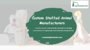 Custom Stuffed Animal Manufacturers