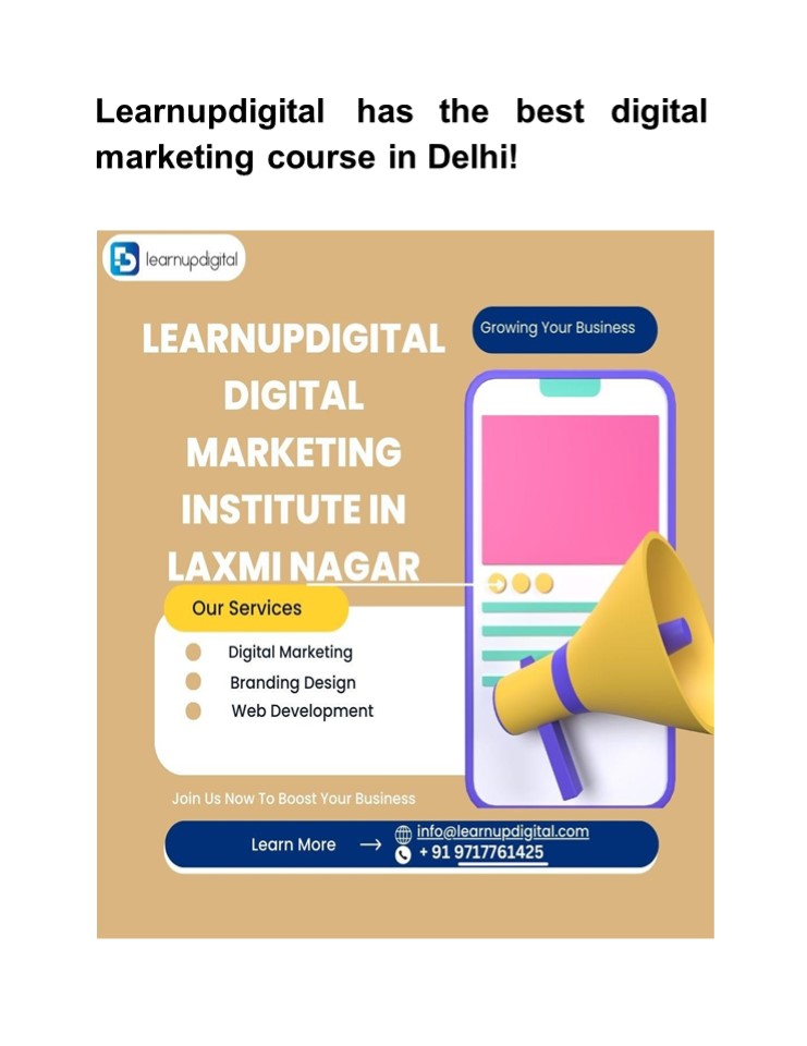 Learnupdigital has the best digital marketing course in Delhi! (1)