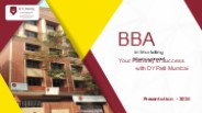 BBA Marketing Management - DY Patil Mumbai