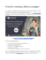 Financial marketing | Market Your Financial Business