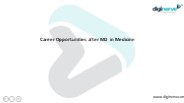 Career Opportunities after MD in Medicine