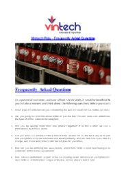 Vintech Poly - Frequently Asked Questions PowerPoint PPT Presentation