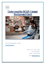 Understand the RCMP Criminal Background Check