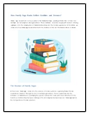 How Family Saga Books Reflect Realities and Dreams?