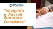 Navigating Payroll Statutory Compliance: